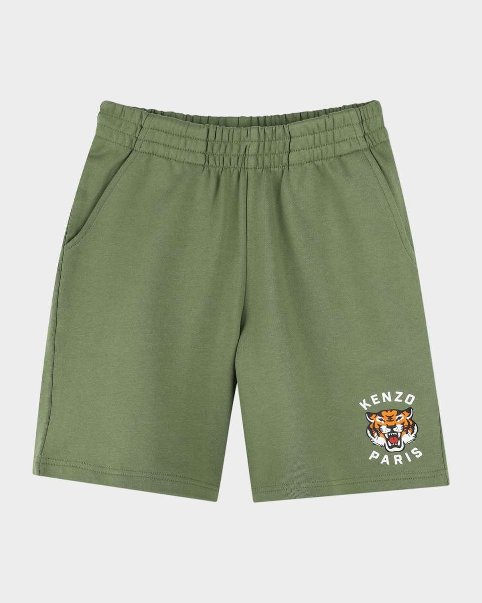 Boy's Logo-Print Bermuda Fleece Shorts, Size 2-4